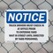 Signmission Truck Drivers Must Check In At Office Prior OSHA Notice Sign, Plastic, 10in W x 7in L, 2PK OS-2PACK-NS-P-710-L-18737 - alternate 4